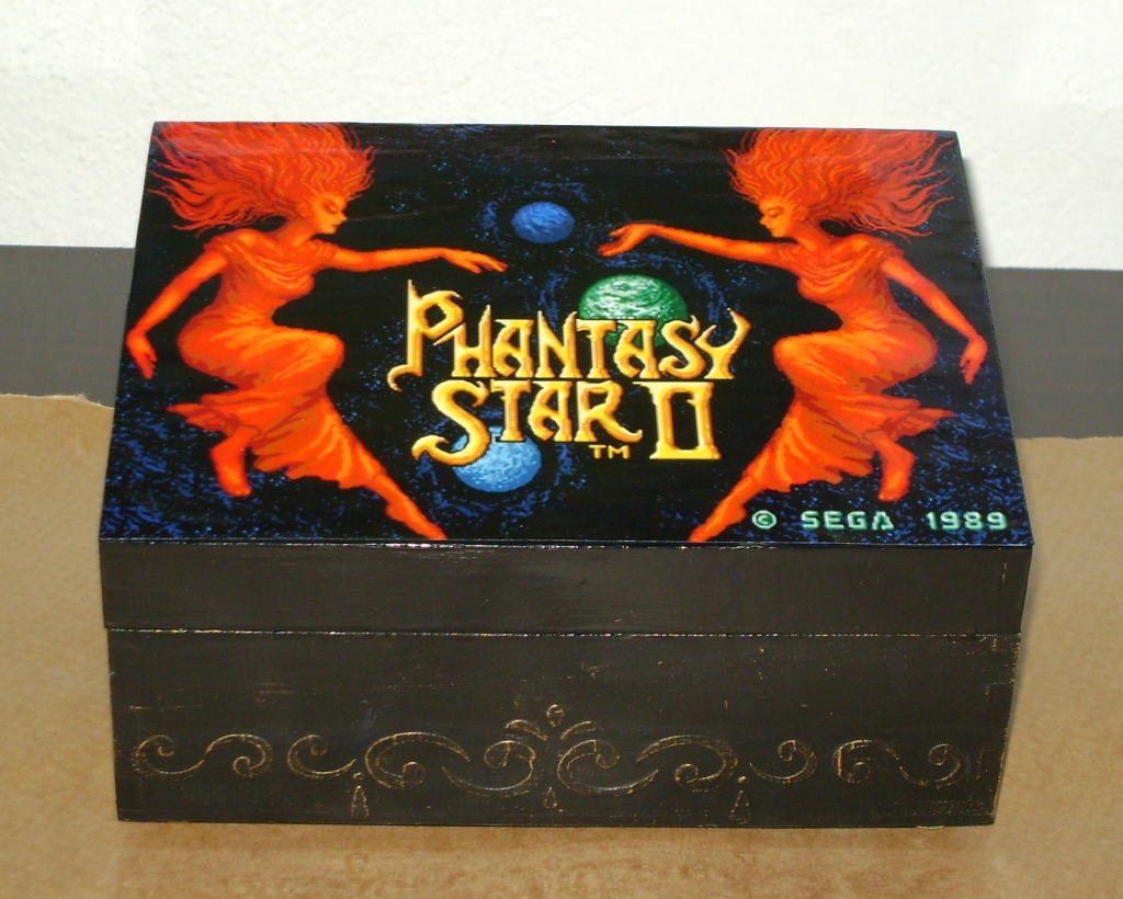 A caixa de Pandora! Essa só quem zerou Phantasy Star II vai entender... já pensou em guardar seu cartucho original com o manual aí dentro?